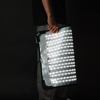 Falcon Eyes RX-24TDX III 220W Roll-Flex LED Light Bi-Color 3000K-5600K IPX8 Waterproof Flexible LED Light with RX-24TDXSBHC II Honeycomb Grid Softbox and 9 Scene Effect Modes, APP Control