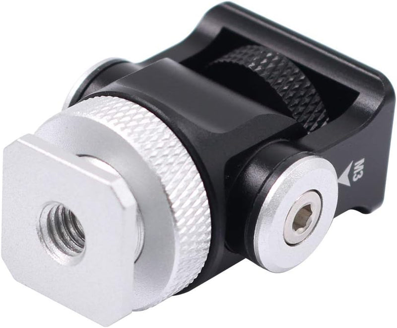 Fomito Mini Ball Head - Tripod Head with Lock and Hot Shoe Adapter,can Swiveled 360° and Tilted 180° with 1/4 inch Screw for LED Light,Monitor,Camcorders,Cell Phone,Flash Bracket,DSLR Cameras - Z1