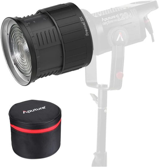 Aputure Fresnel 2X,Fresnel ii 2 Lens Mount for Aputure 300D Mark II,120D Mark 2, 300D,120D amaran 300c 150c and Other Bowen-S Mount Continuous Lights Lens