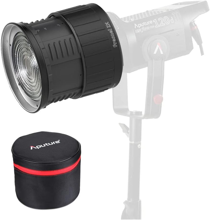 Aputure Fresnel 2X,Fresnel ii 2 Lens Mount for Aputure 300D Mark II,120D Mark 2, 300D,120D amaran 300c 150c and Other Bowen-S Mount Continuous Lights Lens