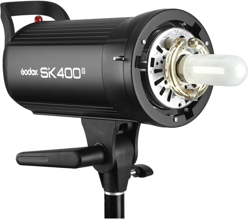 Godox SK400II 400Ws Photo Studio Strobe Flash Monolight Light with Bowens Mount &Lamp Head,150W Modeling Lamp for Studio,Shooting,Location and Portrait Photography-110V
