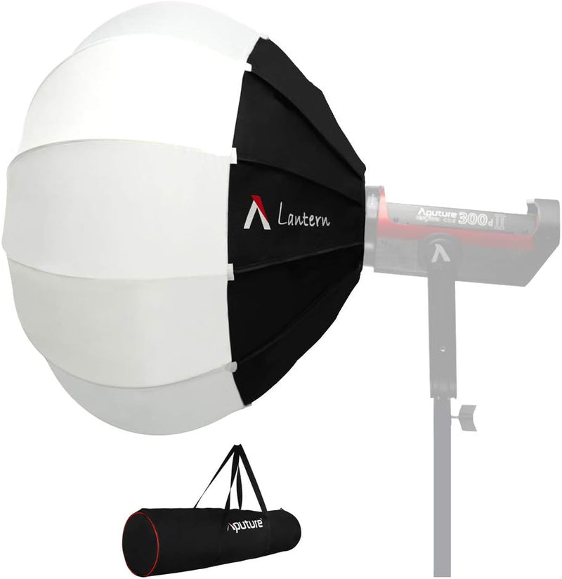 Aputure Lantern Softbox Soft Light Modifier,26inch, Quick-Setup Quick-Folding Aputure Space Light Upgraded for Aputure 300D Mark II 120D 120T 120D Mark II 300X and Other Bowens Mount Light