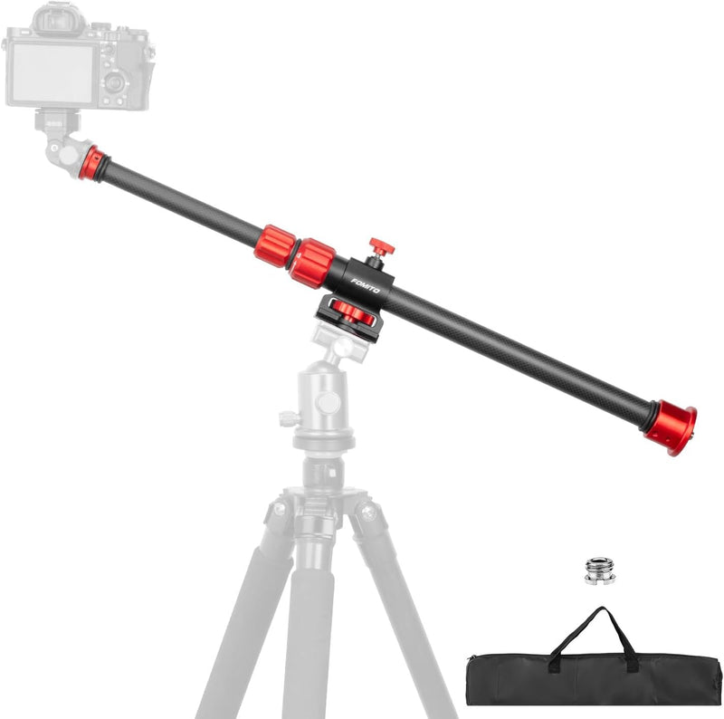 FOMITO Camera Mounts & Clamps - Versatile Tripod Boom & Cross Arm with Length 26cm-80cm - Ideal for Overhead and Horizontal Shoting