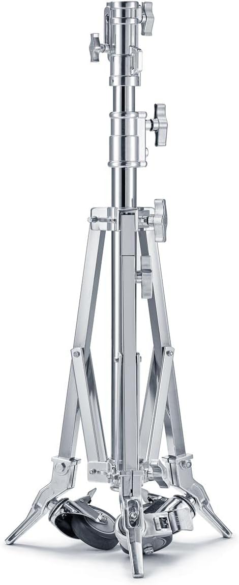 Godox SA5015 5.25 Feet Roller Stand with Folding Base, Heavy-Duty Steel Construction, and Adjustable Height