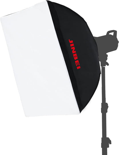 JINBEI 70×100cm/27×39inch Portable Rectangular Softbox,Studio Monolight Light Softbox with Bowens Mount,for Studio Strobe Flash Portrait Product Photography
