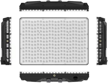 Aputure Amaran P60C RGBWW Video Panel Light,Color Temperature 2500K-7500K,60W,CRI95+/TLCI 96+,5900lux@1m,10 Light Effects,with Softbox,Support App