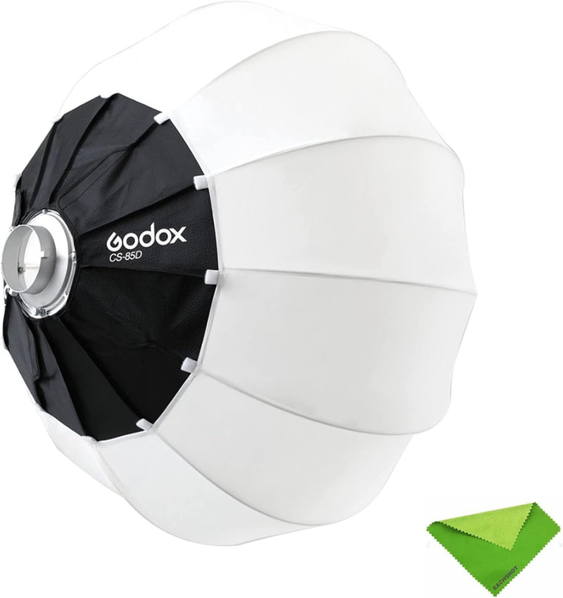 GODOX CS-50D Lantern Softbox 50cm/20inch Omni-Directional Light Modifier Bowens Mount for Godox SL60W SL150 II, UL150, VL150 Light for Video Recording, Live Streaming, and Film Making
