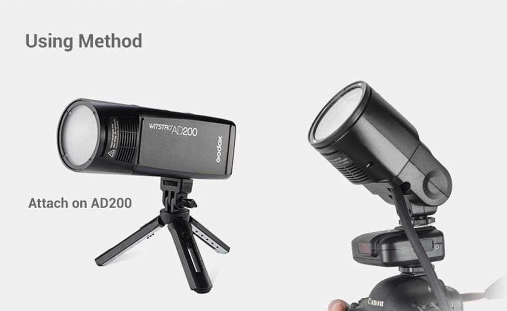 Godox H200R Round Flash Head, Compatible for Godox AD200 AD200 PRO, 200ws, Light and Portable, Daylight Color, Hot Shoe Mount, 1 Pack
