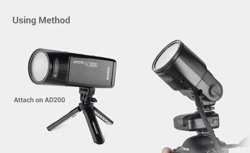 Godox H200R Round Flash Head, Compatible for Godox AD200 AD200 PRO, 200ws, Light and Portable, Daylight Color, Hot Shoe Mount, 1 Pack