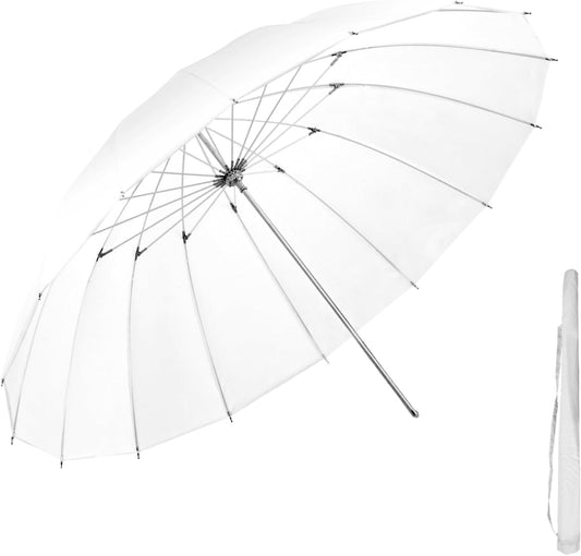 JINBEI 100cm 16-Rib White Studio Soft Light Translucent Shoot Through Umbrella for Photography Video Studio Shooting Speedlite Flash