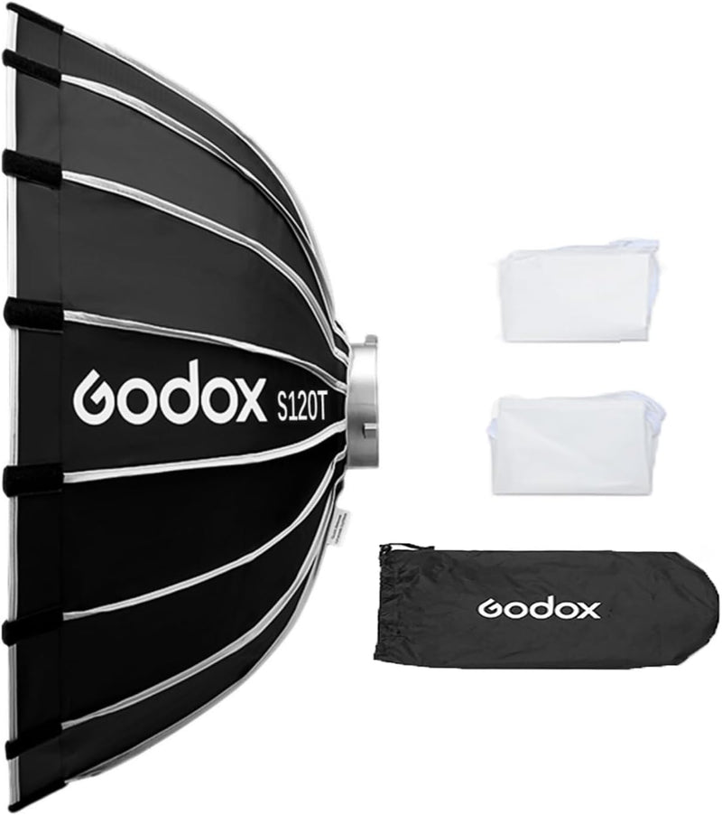 Godox S85T 85cm/33.5in Quick Release Umbrella Softbox Professional Foldable Softbox with Standard Bowen Mount & Diffusers for Photography Studio Photography Portrait Live Stream