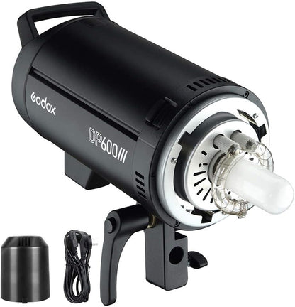 Godox DP600III Professional Studio Flash Bowens Mount LCD Control Panel, It Provides an Ideal Light Source for Wedding Photography, Advertising Shooting, Portrait and Fashion Photography, etc.