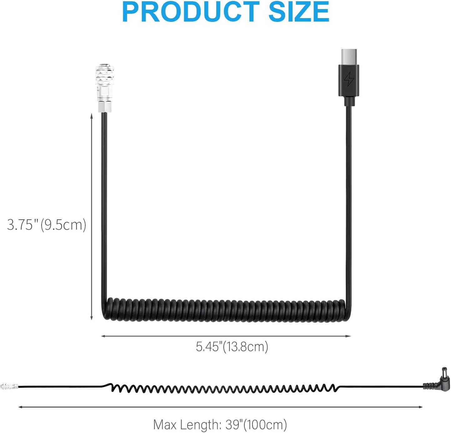FOMITO 12V USB-C PD Power Cable for Blackmagic Pocket Cinema Camera 4K 6K BMPCC to Type-C PD Trigger