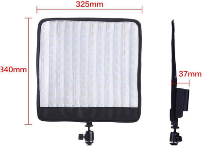 Falcon Eyes RX-T12 RGB 50W 2700K-9999K Portable LED Photo Light Flexible LED Panel with Battery and Charger for Photography Video Lighting Studio Interview