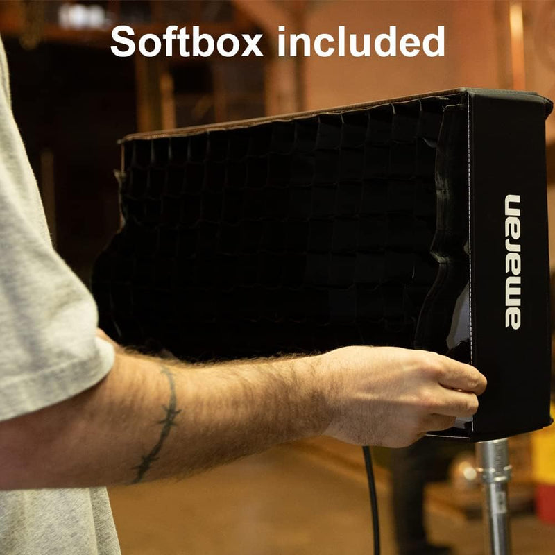 Aputure amaran F21x Bi-Color V-Mount LED Mat Foldable Flexible LED Light 2500K- 7500K CRI 95+, TLCI 98 App Control for Video Studio Photography Film Lighting with Sftobox,Carring Case (Amaran F21x)