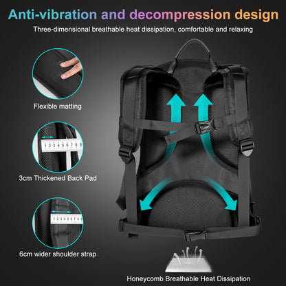 Fomito BB-03 Wearable V-Mount Backpack Rig with VK-01 Quick Release Plates for DJI Transmission, Wireless Monitors & V-Lock Batteries