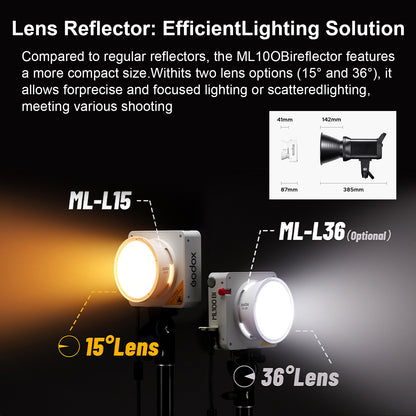 Godox ML100Bi Portable LED Video Light (100W Bi-Color 2800K-6500K)