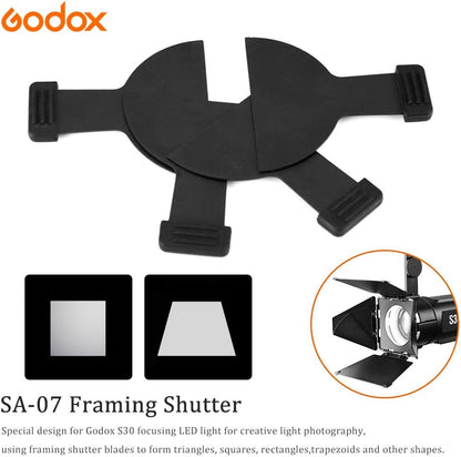 GODOX SA-07 Framing Shutter for S30 Focusing LED Light S30 Acessories