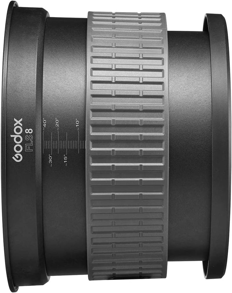 Godox FLS8 Fresnel Lens with Bowens Mount for Godox SL60W VL150 SL150II SZ150R SL200II SZ200BI Spotlight for Aputure LED Lights and Other Bowens Mount Continuous Lights (Adjustable Beam Angle 10-40°)