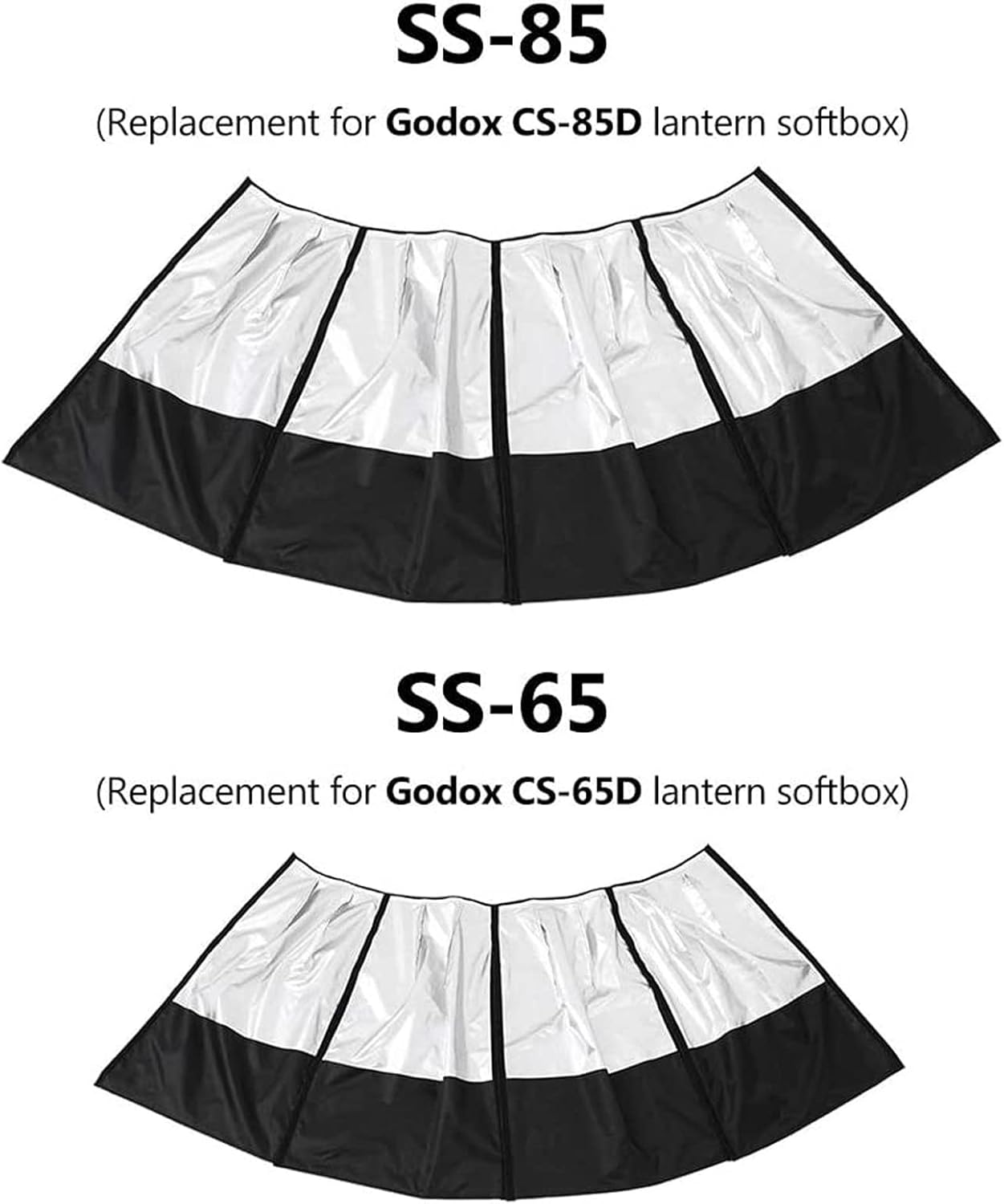 GODOX SS-85 Softbox Cover 85cm/33.5in Reflective Shading Skirt Compatible with CS-85D Lantern Softbox Light Modifier