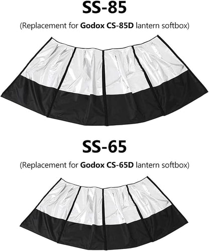 GODOX SS-85 Softbox Cover 85cm/33.5in Reflective Shading Skirt Compatible with CS-85D Lantern Softbox Light Modifier