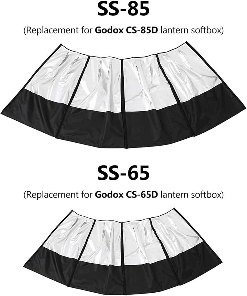 GODOX SS-85 Softbox Cover 85cm/33.5in Reflective Shading Skirt Compatible with CS-85D Lantern Softbox Light Modifier
