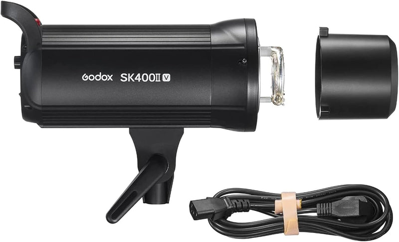 Godox SK400IIV 400Ws Strobe Studio Flash GN65 5700K 2.4G with LED Modeling Lamp Bowens Mount Monolight Strobe Light for Studio, Portrait, Commerce Photography, etc (SK400II Upgraded Version)