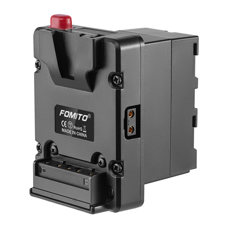 Fomito NP-F Dummy Battery to V-Lock V Mount Plate for Sony F970 F750 F550 Battery to Camera Monitor Neewer F100 FEELWORLD FW568 F5 T7, LED Video Light CN160 CN216 YN300 II YN-600 W260
