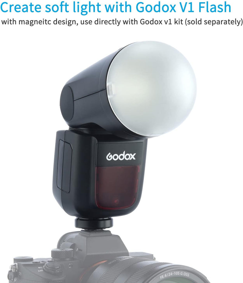 Godox AK-R11 Diffuser Dome for Godox V1 V1pro V100 Round Head Flash for Godox AD100Pro / H200R