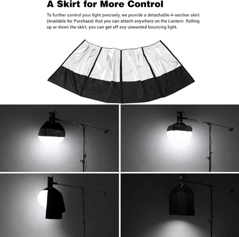 GODOX SS-85 Softbox Cover 85cm/33.5in Reflective Shading Skirt Compatible with CS-85D Lantern Softbox Light Modifier