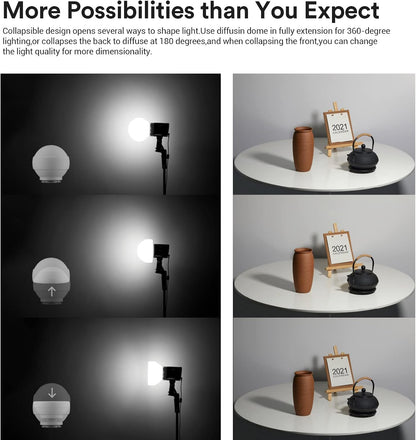 Godox ML-CD15 Diffusion Dome for Godox V1 V1Pro AD100PRO AD200PRO V860III V860II V850II TT685II TT685 TT600 TT560II TT520II TT660S AD200 ML30 ML30Bi ML60 ML60Bi AD300PRO AD400PRO