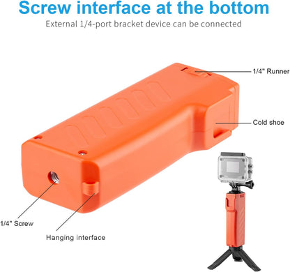 Fomito H1 Camera Handle Grip Stabilizer - Camera Grip Handle. Pistol Grip with 1/4" Screw and Fit for Sport/DSLR/SLR Cameras, Cell Phone Holders.Perfect for Photography, Weddings, Vlogs（Orange）