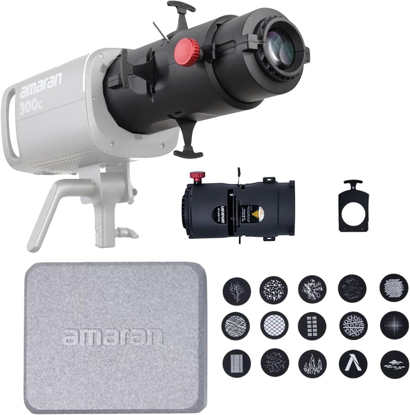 Aputure Amaran Spotlight SE 19º Lens Kit Projection Lens Modifier for Amaran 300C 150C Amaran 200X S 60X S Aputure 300X and Other Power not Exceeding 300W Bowens Mount Lights