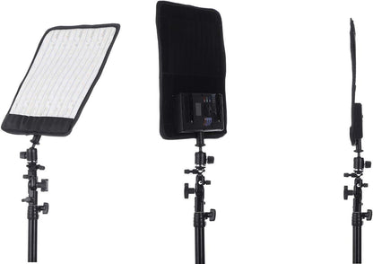 Falcon Eyes RX-T12 RGB 50W 2700K-9999K Portable LED Photo Light Flexible LED Panel with Battery and Charger for Photography Video Lighting Studio Interview