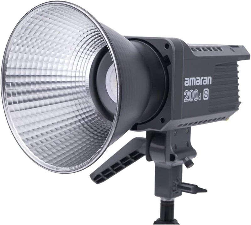 Aputure Amaran 200d S 200d-s 200ds 200W Daylight LED Video Light, CRI 96+ TLCI 99+ 55,800 lux@1m Bluetooth App Control, DC/AC Power Supply Point-Source Light for Studio Photography (200d Upgrade)