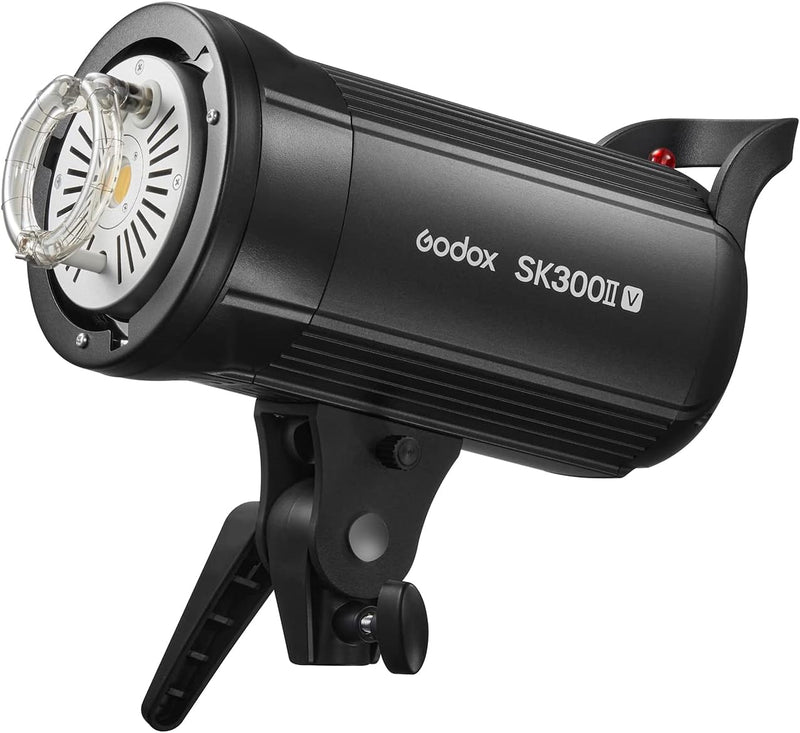 Godox SK300II-V Upgraded Studio Flash Light 300Ws Power GN58 5600±200K Strobe Light with LED Modeling Lamp Bowens Mount Photography Flashes for Advertising Photography