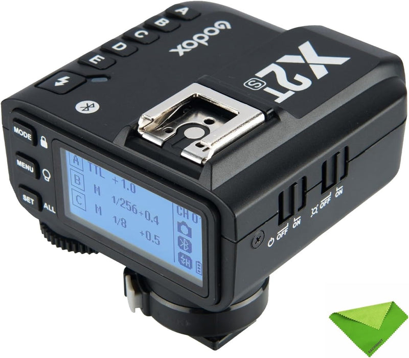Godox X2T-S TTL Wireless Flash Trigger for Sony, 1/8000s HSS, Bluetooth Connection Supports iOS/Android App Controller, TCM Function, 5 Separate Group Buttons, New Hotshoe Locking, New AF Assist Light