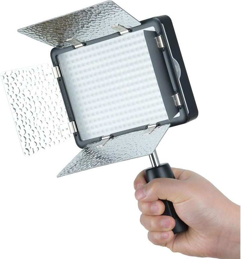 GODOX LF308Bi Bi-Color Temperature LED Flash Light Photography Fill-in Lamp Video Light 3300K-5600K 18W Smartphone APP/ 2.4G Wireless Control with Remote Controller Power Adapter