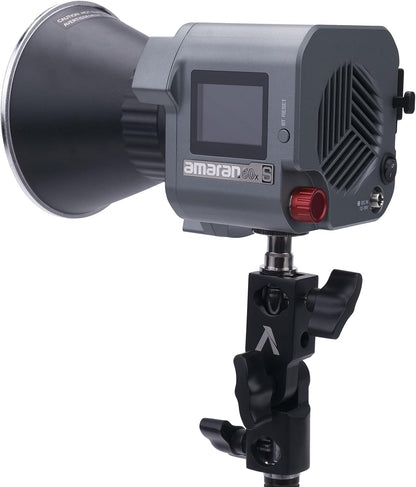 Aputure Amaran COB 60X S LED Video Light Bowens Mount,33,300 lux @1m Bi-Color 2700-6500k Photography Studio Lighting,AC/DC Power Support with App Control for Studio Live Streaming Video Shooting