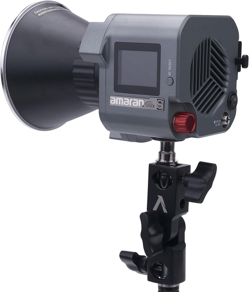 Aputure Amaran COB 60X S LED Video Light Bowens Mount,33,300 lux @1m Bi-Color 2700-6500k Photography Studio Lighting,AC/DC Power Support with App Control for Studio Live Streaming Video Shooting