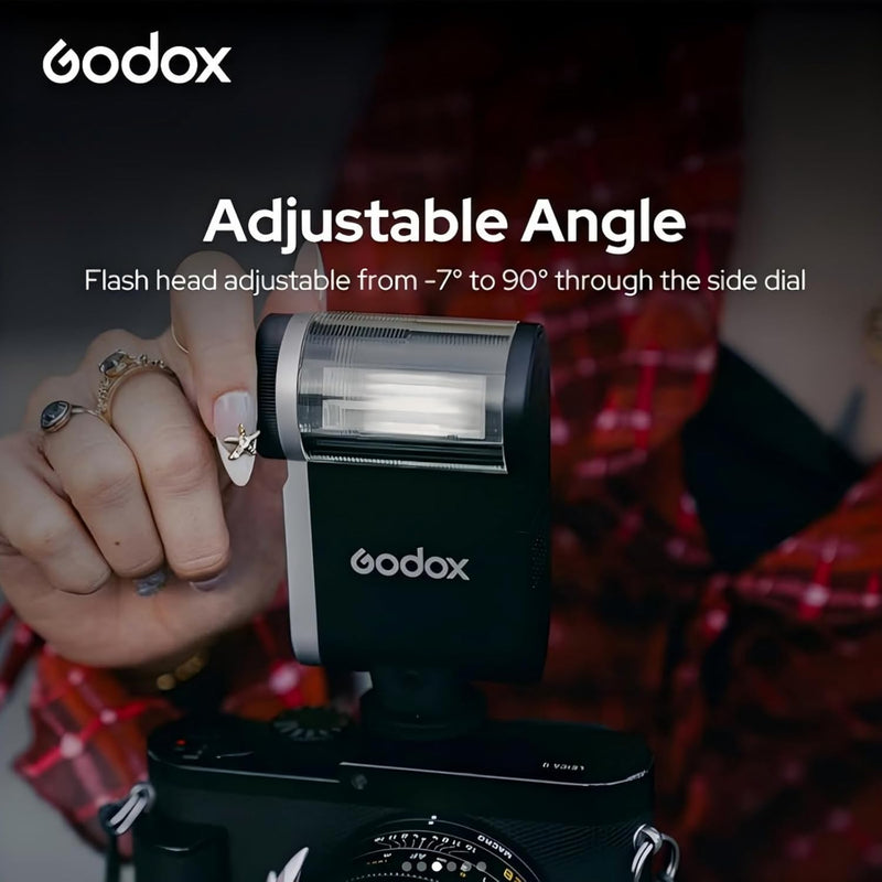 Godox Flash Godox iA32 Mini Camera Flash - Automatic Flash GN 15, 8 Power Levels/2.5sRecycle/490 Flash Times/Auto/Manual Modes,Mini Flash forCanon/Nikon/Sony/FujiCameras(Not Compatible for Sony ZV-1F)