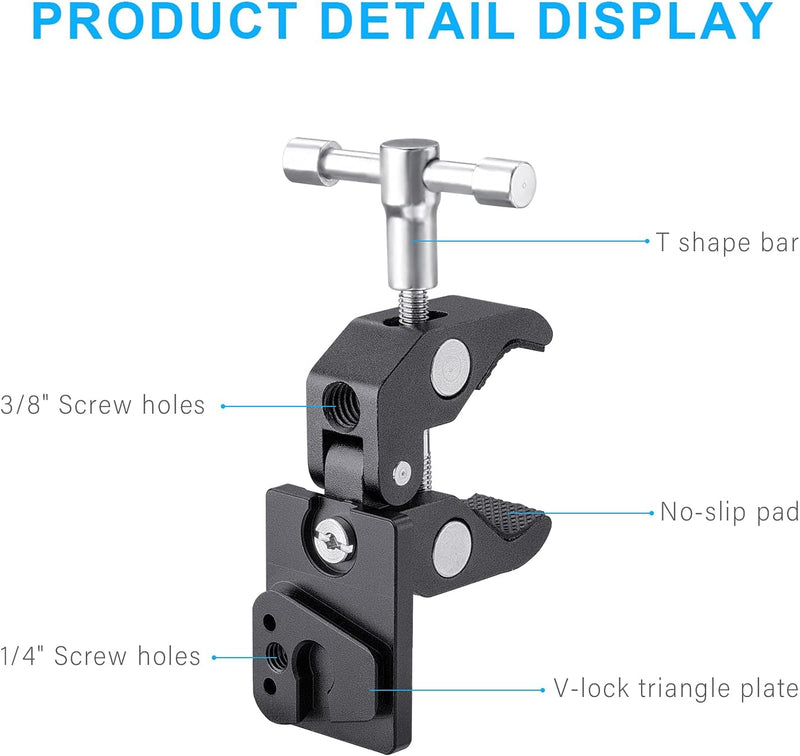 Fomito V-Lock (Male) Clamp Release Plate for V-Mount Power Adapter VK-05