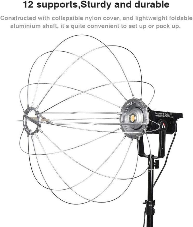 Aputure Lantern Softbox Soft Light Modifier,26inch, Quick-Setup Quick-Folding Aputure Space Light Upgraded for Aputure 300D Mark II 120D 120T 120D Mark II 300X and Other Bowens Mount Light