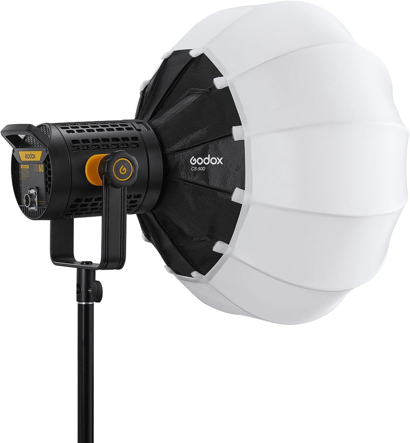 GODOX CS-50D Lantern Softbox 50cm/20inch Omni-Directional Light Modifier Bowens Mount for Godox SL60W SL150 II, UL150, VL150 Light for Video Recording, Live Streaming, and Film Making