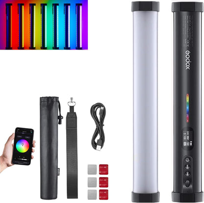 TL30 RGB Tube Light, CRI 97+ TLCI 99+ Handheld Full Color LED Video Light Wand, 2700K-6500K Dimmable LED Light Stick, 37 FX Light Effects, 2900mAh Battery, Bluetooth APP Control