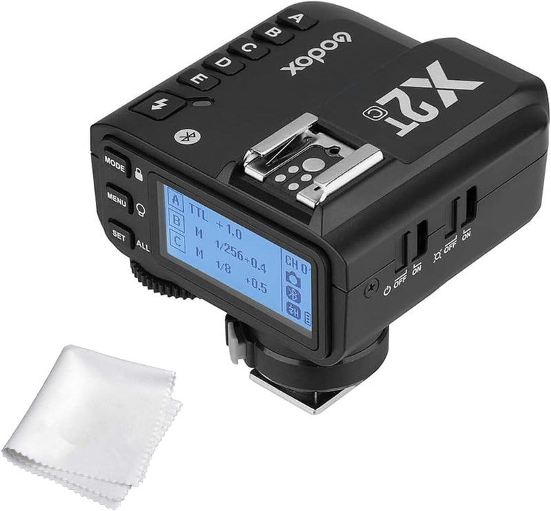 Godox X2T-C TTL Wireless Flash Trigger for Canon, Bluetooth Connection, 1/8000s HSS,5 Separate Group Buttons, Relocated Control-Wheel, New Hotshoe Locking, New AF Assist Light