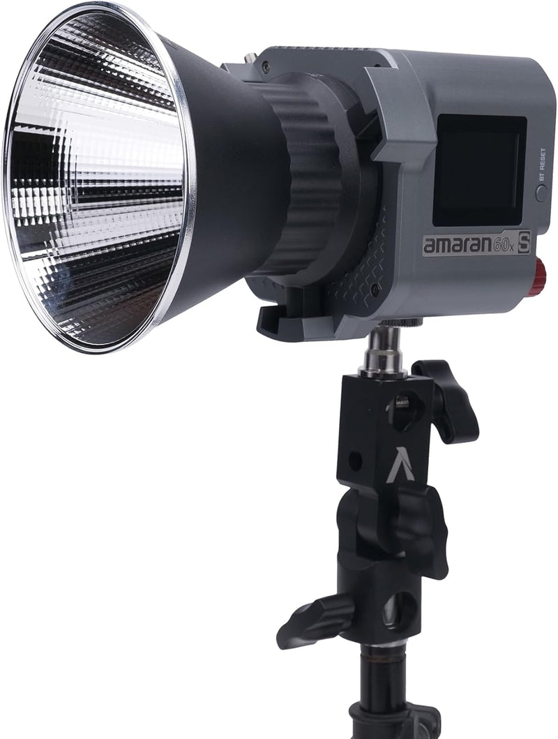 Aputure Amaran COB 60X S LED Video Light Bowens Mount,33,300 lux @1m Bi-Color 2700-6500k Photography Studio Lighting,AC/DC Power Support with App Control for Studio Live Streaming Video Shooting