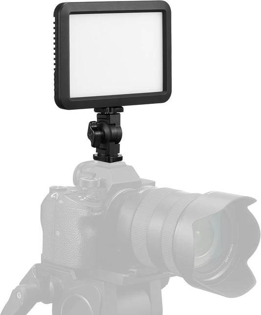 Godox LDP8BI LED Video Light Portable Dimmable 10W LED Fill Light 2800-6500K Adjustable Brightness 8 FX Lighting Effects Dual with Cold Shoe Adapter for Digital SLR Cameras