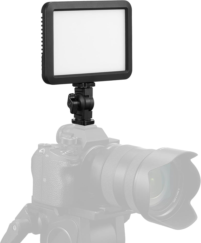 Godox LDP8BI LED Video Light Portable Dimmable 10W LED Fill Light 2800-6500K Adjustable Brightness 8 FX Lighting Effects Dual with Cold Shoe Adapter for Digital SLR Cameras