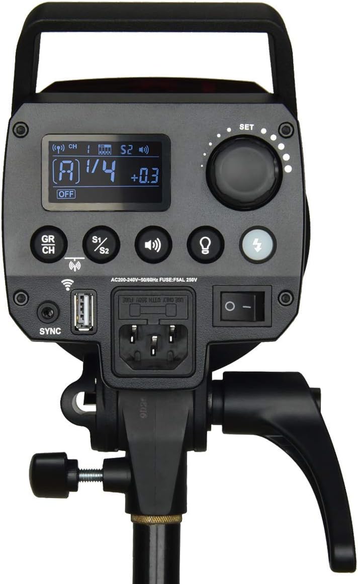 Godox MS200 200WS 2.4G Wireless X System Studio Flash,5600±200k Color Temperature,0.1-1.8S Recycle Time,Using Godox X1 Trigger & XT16 Transmitter or xpro and x2 Trigger to remotely Control